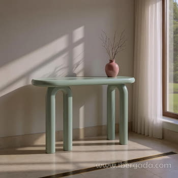 Consola Madera Lacada Verde(120x35x80)