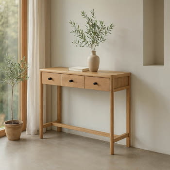 Consola Macarella 3 Cajones (90x30x80)