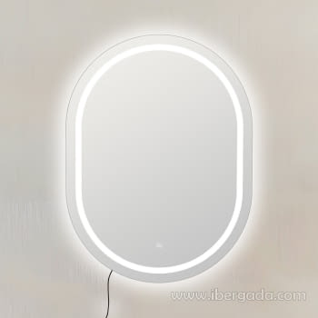 Espejo Ovalado con luz LED (60x80)