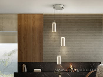 Lámpara Alfara 3 Luces Crema