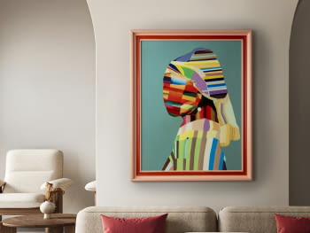 Cuadro Joven con Pela Pop (84x104)