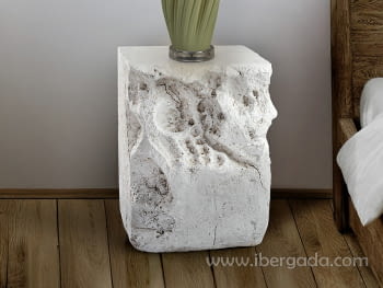 Mesa Auxiliar Block Blanca (40x44x51)