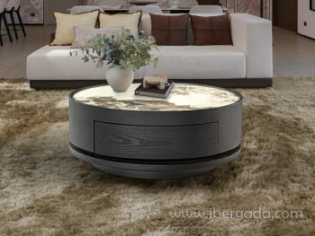 Mesa de Centro Iza Negro (80x80x33)