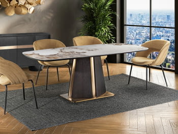 Mesa de Comedor Luca Roble Oscuro (200x100)