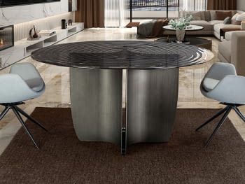 Mesa de Comedor Night Plomo (150x150)
