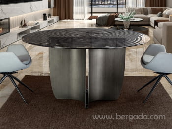 Mesa de Comedor Night Plomo (150x150)