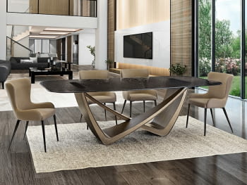 Mesa Comedor Genesis Bronce (240x120)