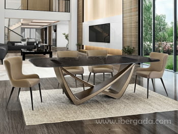 Mesa Comedor Genesis Bronce (240x120)