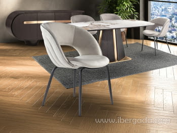 Silla Nim Piedra/Negro (61x66x83)