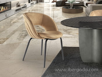 Silla Nim Camel/Negro (61x66x83)