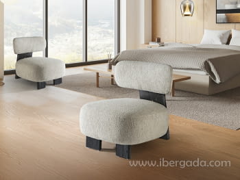 Butaca Topaz Negro/Crudo