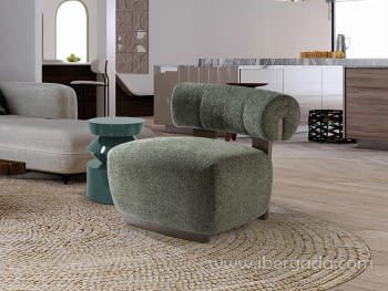 Butaca Naomi Nogal/Verde