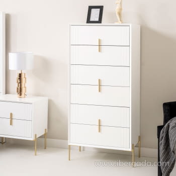 Sinfonier Milán 6 Cajones Blanco (60x40x137)