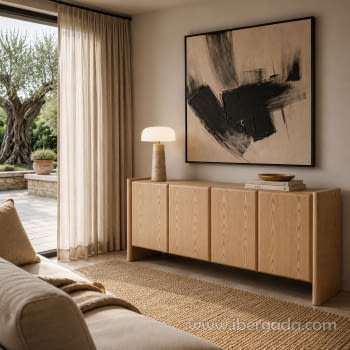 Aparador Gio 4 Puertas Roble (180x45x75)