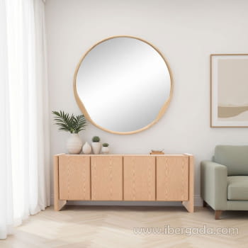 Aparador Gio 4 Puertas Roble (180x45x75)