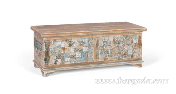 Baúl Madera Reciclada (105x42x41)