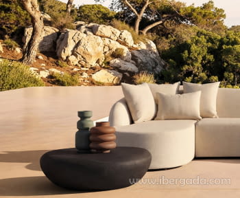 Mesa de Centro Cholet Hormigón Negro (101x90x28)