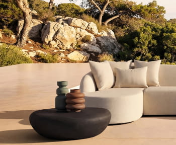 Mesa de Centro Cholet Hormigón Negro (101x90x28)