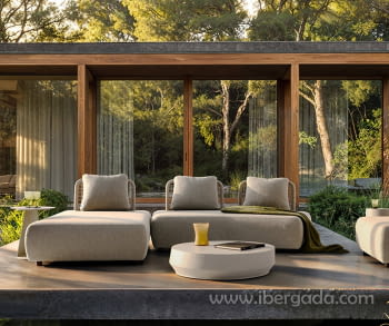 Mesa de Centro Loches Hormigón Gris (88x88x20)