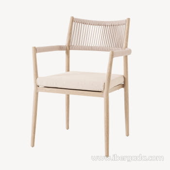 Silla Macarella Madera/Beige