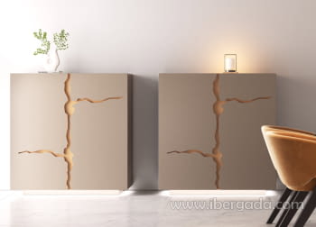 Mueble Vajillero Luxury Topo (120x40x124)