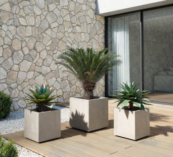 Macetero Sydney Cubo Reserva de Agua (40x40x43)