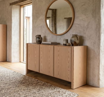 Aparador Gio Roble 3 Puertas (120x45x75)