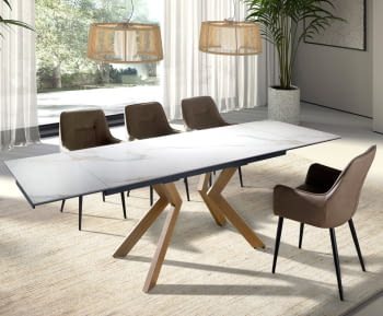 Mesa de Comedor Extensible Portofino (160-240x90x76)