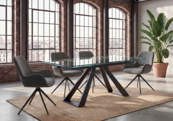 Mesa de Comedor Extensible Bélgica (160-240x90x76)