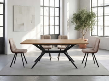 Mesa de Comedor Extensible Nervión (140-180x90x76)