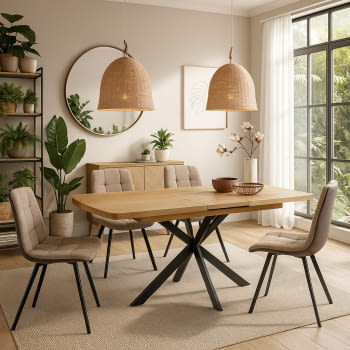 Mesa de Comedor Extensible Montana (140-180x90x76)