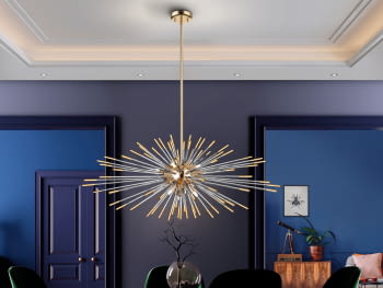 Lampara Evasion 9L Oro Dimable (100x100)