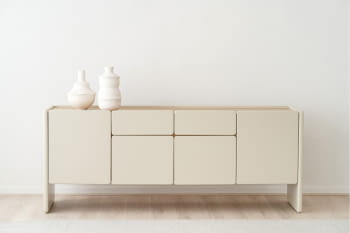 Aparador Cenza Beige Mate/Fresno (200x50x80)