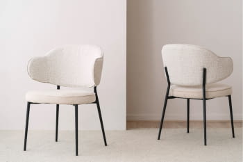 Silla de Comedor Cloe Beige/Crema