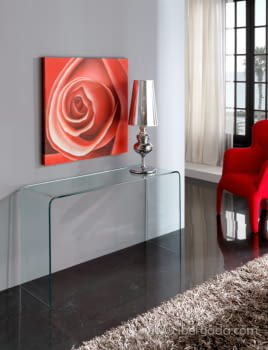 Consola Cristal Transparente CON-01 (125x70x40)