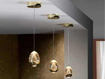 Colgante Rocio 1L Oro LED