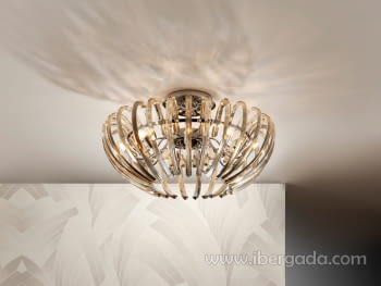 Plafón Ariadna 9L Champagne LED
