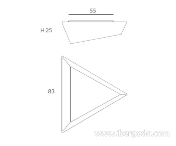 Plafón Tana 80 (83x83x25)-6