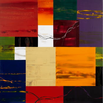 Cuadro Abstracto Colores (120x120)