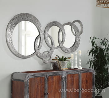 Espejo Bruselas Pan de Plata (178x84)