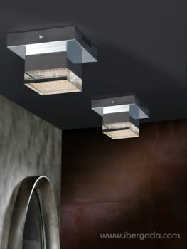 Plafón Prisma Cromo LED