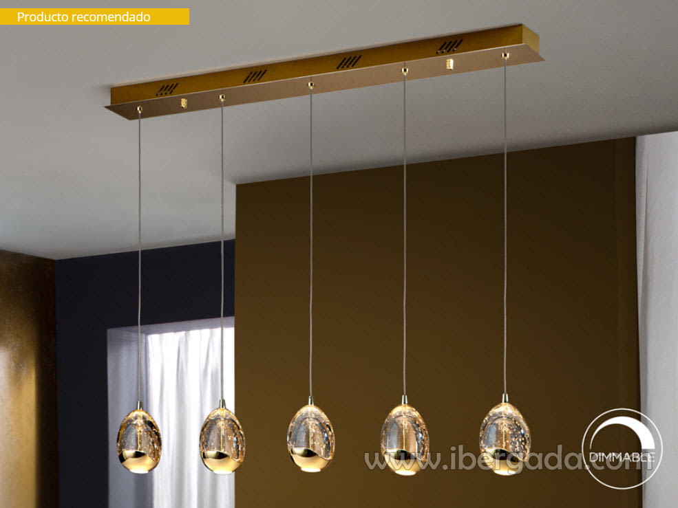 Lámpara Rocio Oro 5L LED Dimmable