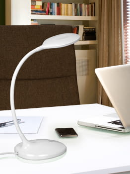 Sobremesa Scoop Blanco LED