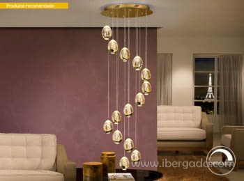 Lampara Rocío Oro LED 14L Dimmable