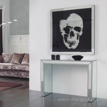 Cuadro Espejo Skull Grande (100x100)