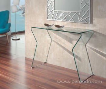 Consola Cristal Zig Zag (105x40x75)