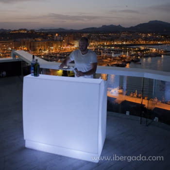 Barra de Bar Sicilia 120 Con Luz (120x75x118)