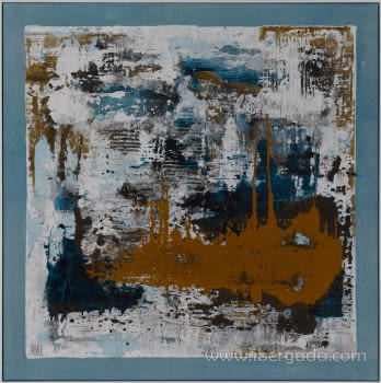 Cuadro Javea I Azul (122x122)