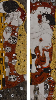 Cuadro Pareja Gustav Colores J/2 (130x70)