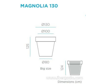 Macetero Magnolia 120 Color (120x120x114) - 4